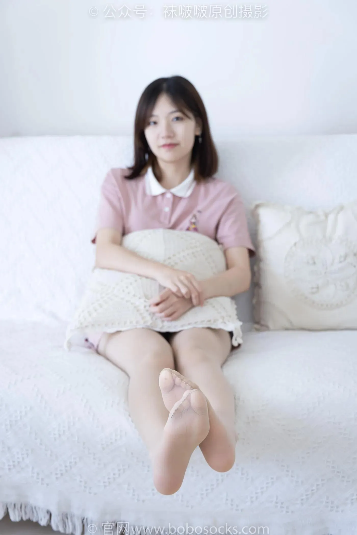[BoBoSocks袜啵啵]NO.163 小甜豆-空军一号板鞋、白棉袜、肉丝 [135P]插图5
